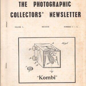 Vintage The Photographic Collectors" Newsletter 1974-1975
